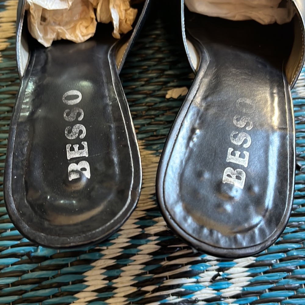 Besso  Heeled Slides - Picture 2 of 7